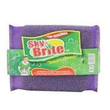 Sky Brite Pan Scrubber With Sponge 1 Piece